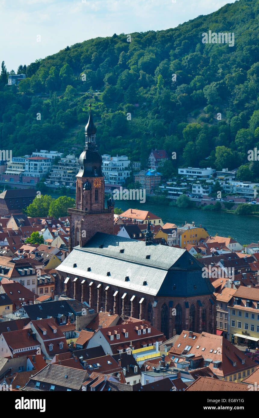 Vista panoramica della città dal Castello Foto Stock