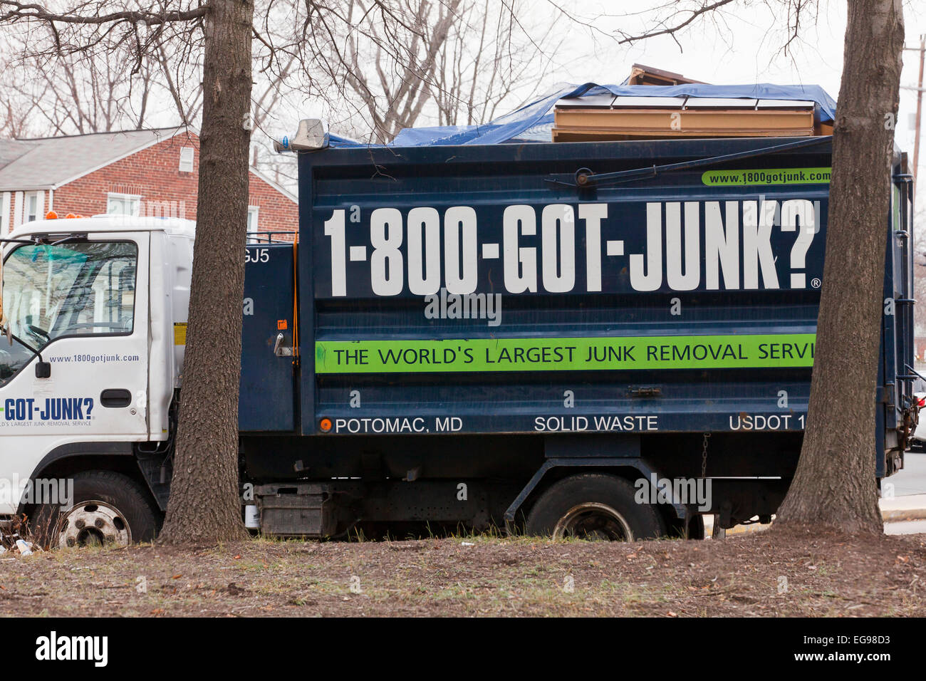 Junk pickup carrello di servizio - USA Foto Stock