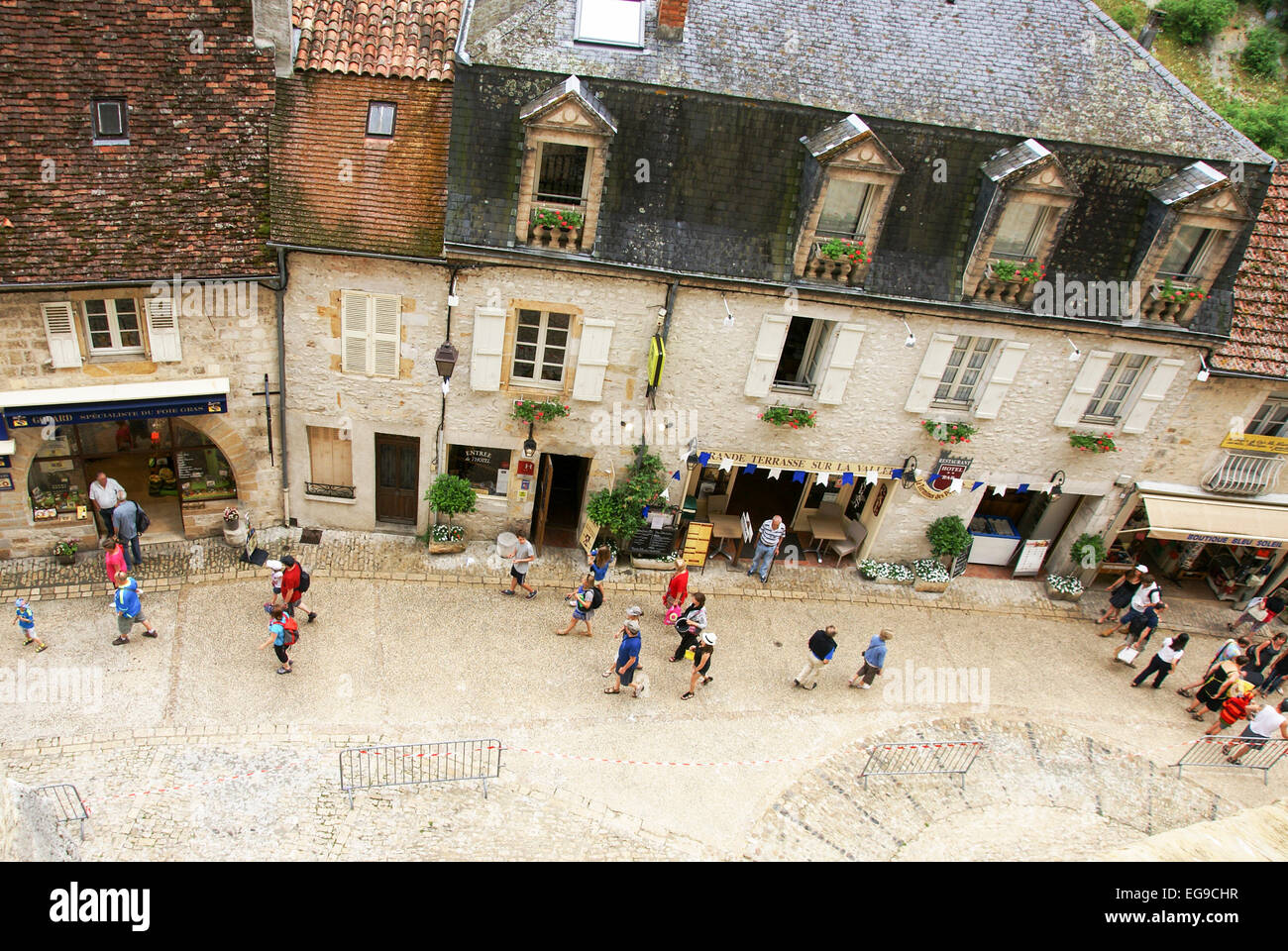 Rocamadour è un comune nel dipartimento Lot nella parte sud-ovest della Francia Foto Stock
