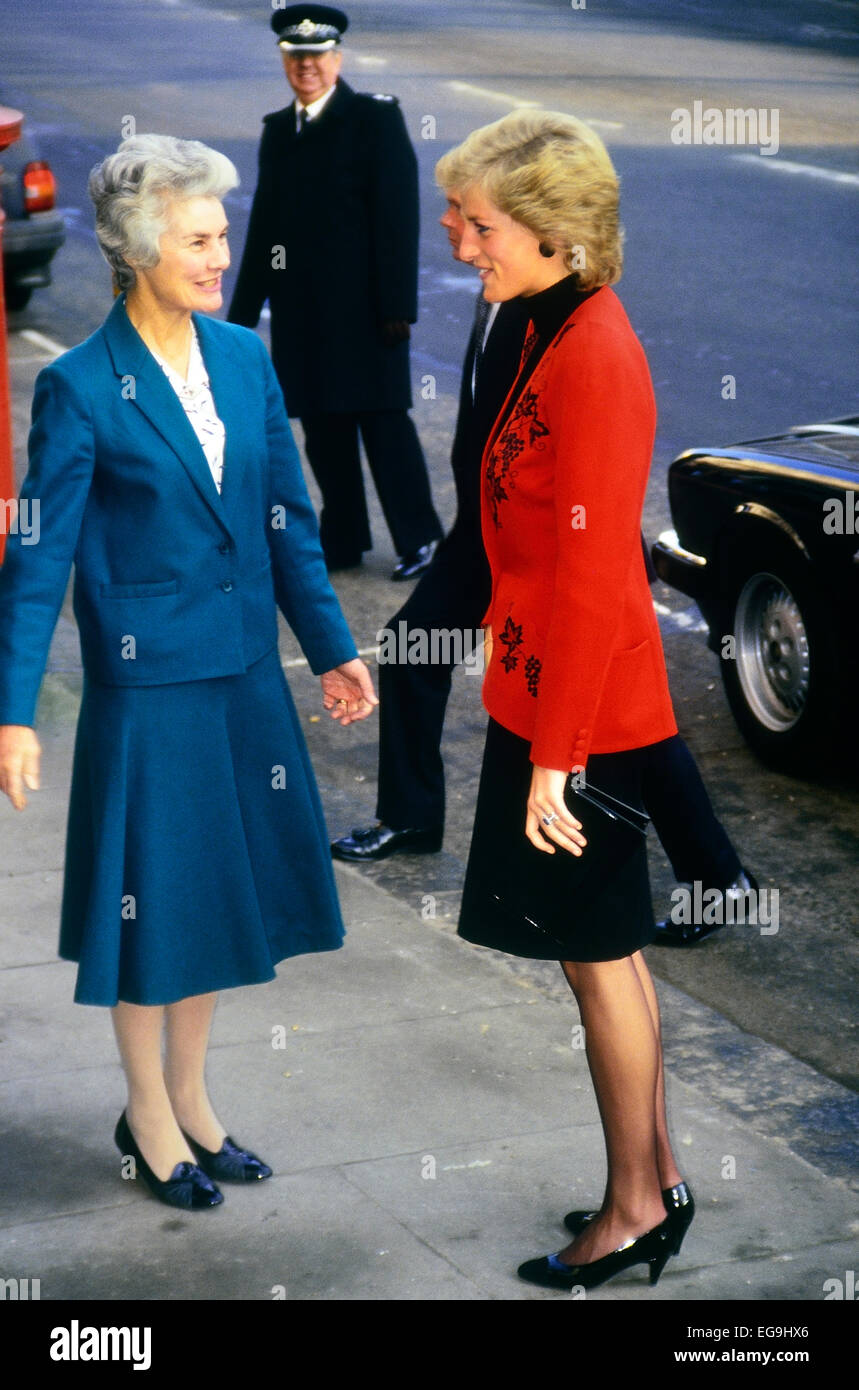 Di SUA ALTEZZA REALE IL PRINCIPE DI GALLES Diana, principessa di Galles. Londra, Inghilterra. Regno Unito circa 1989 Foto Stock