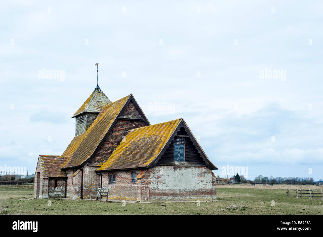 San Tommaso Becket una chiesa, Sussex Foto Stock