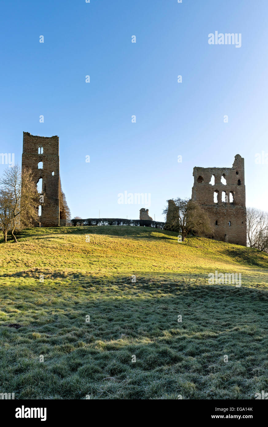 Le rovine di Sheriff Hutton castle Foto Stock