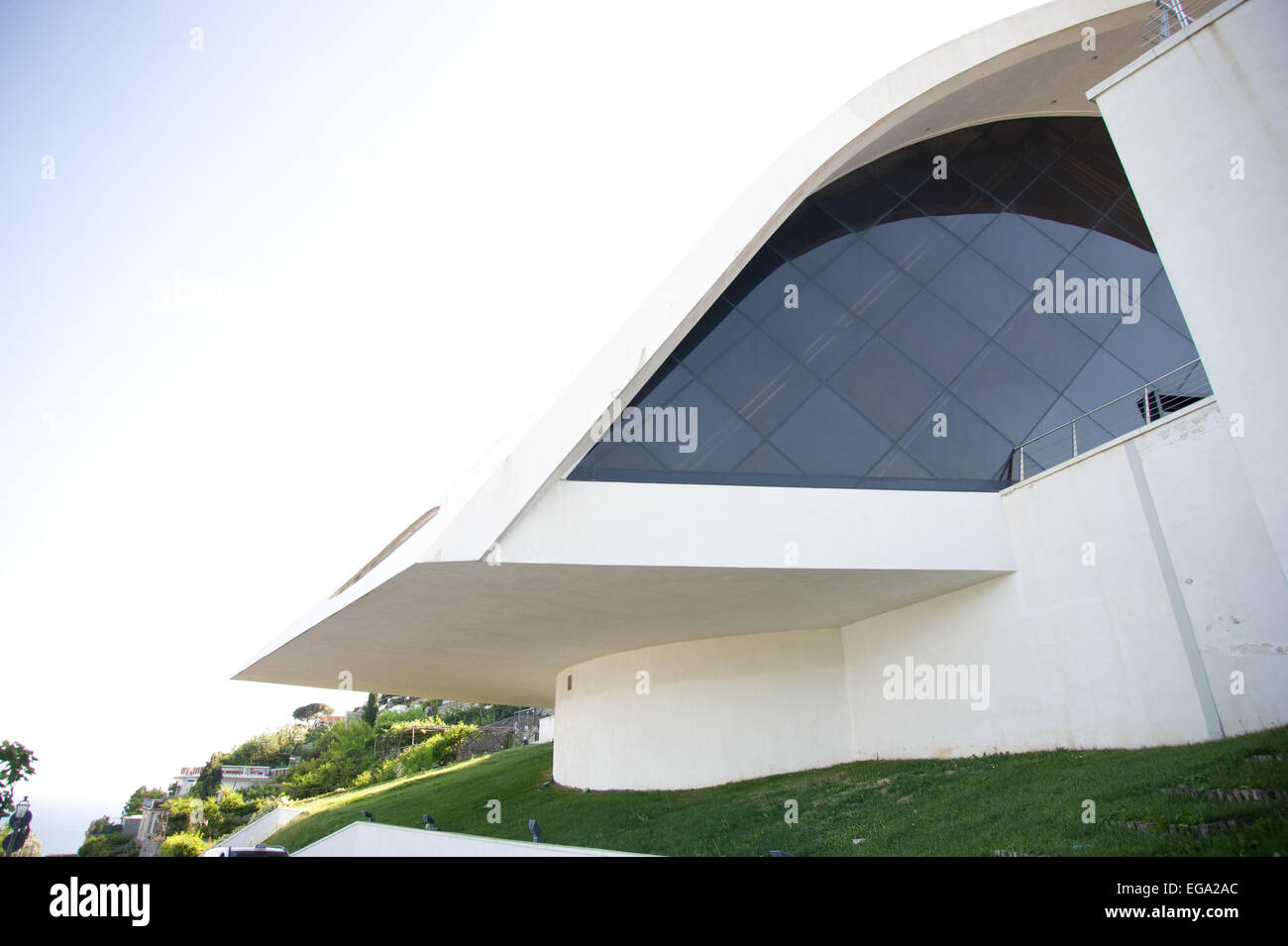 Ravello - Italia- Auditorium Oscar Niemeyer Foto Stock