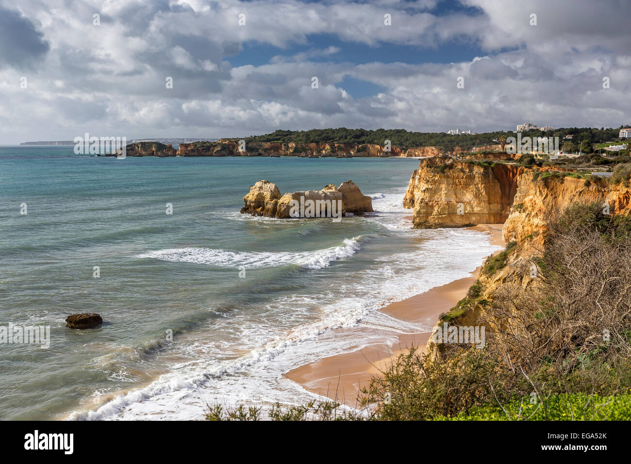 Portogallo Faro Algarve Praia Amado spiaggia di sabbia Foto Stock