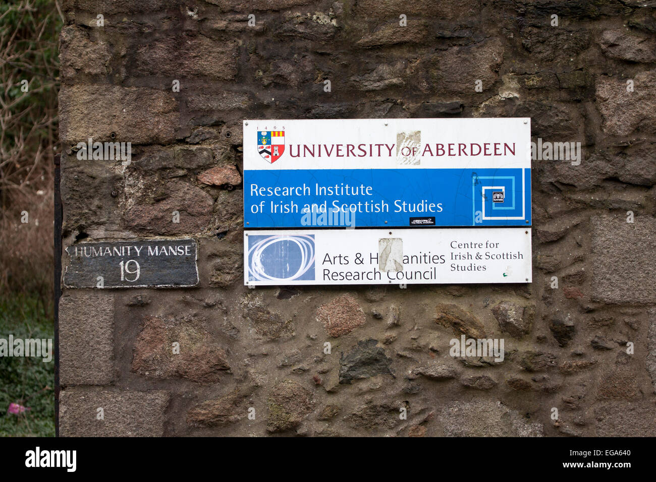 Studi scozzese Istituto di ricerca Aberdeen University Foto Stock