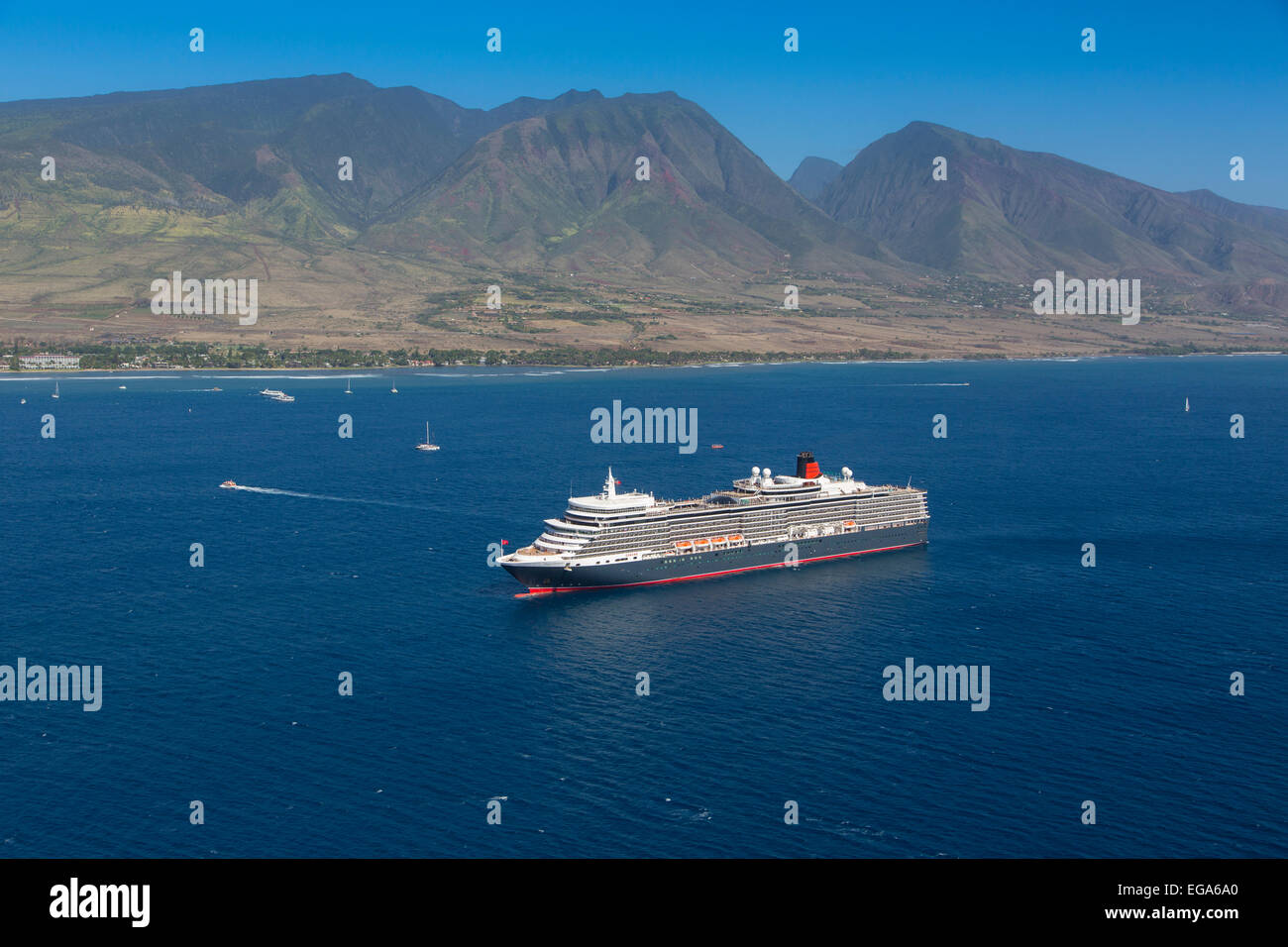 Quieen Elisabetta 2 , Lahaina, Maui, Hawaii Foto Stock