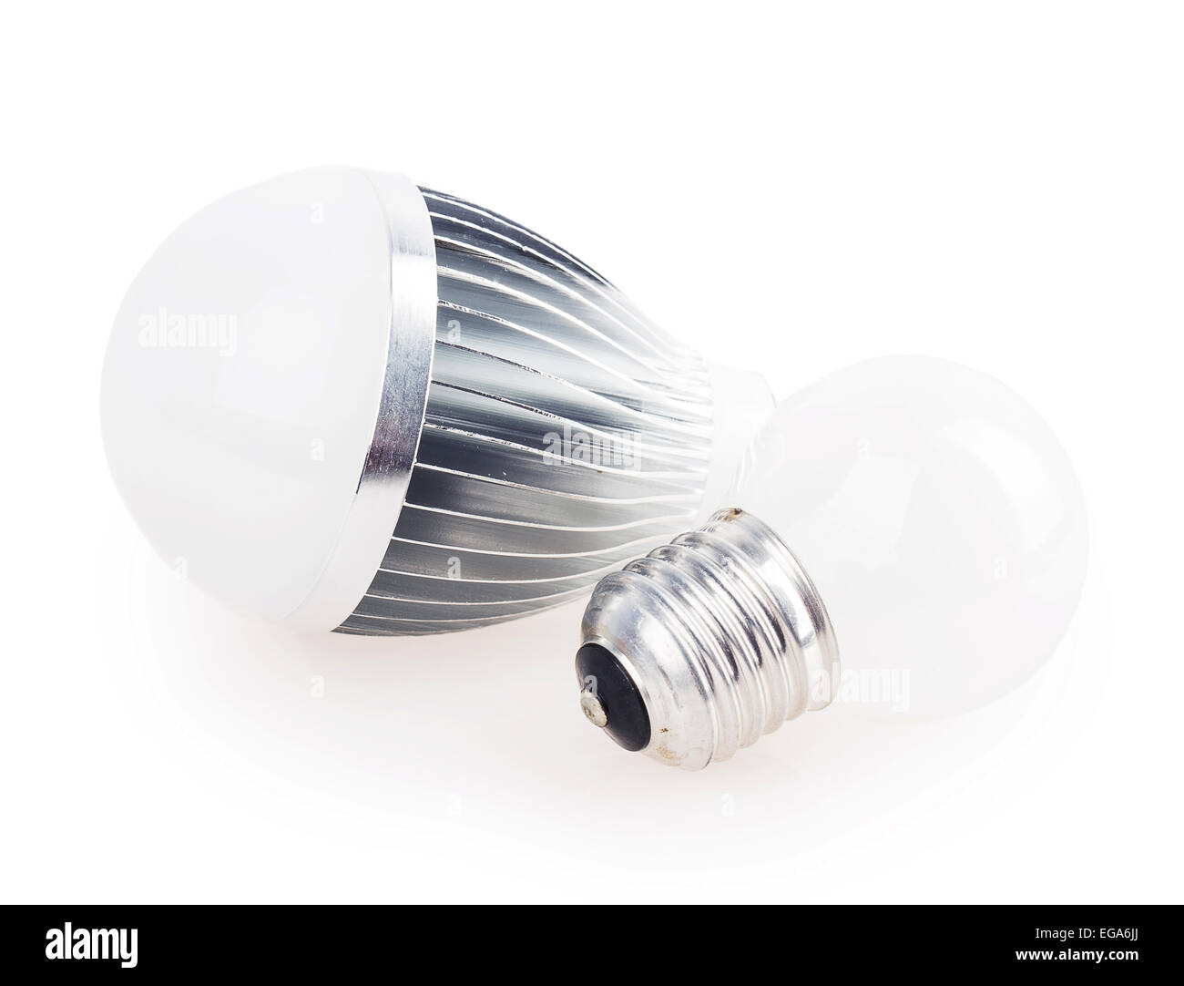 Risparmio energetico lampada a LED e pila di vecchie lampadine Foto stock -  Alamy