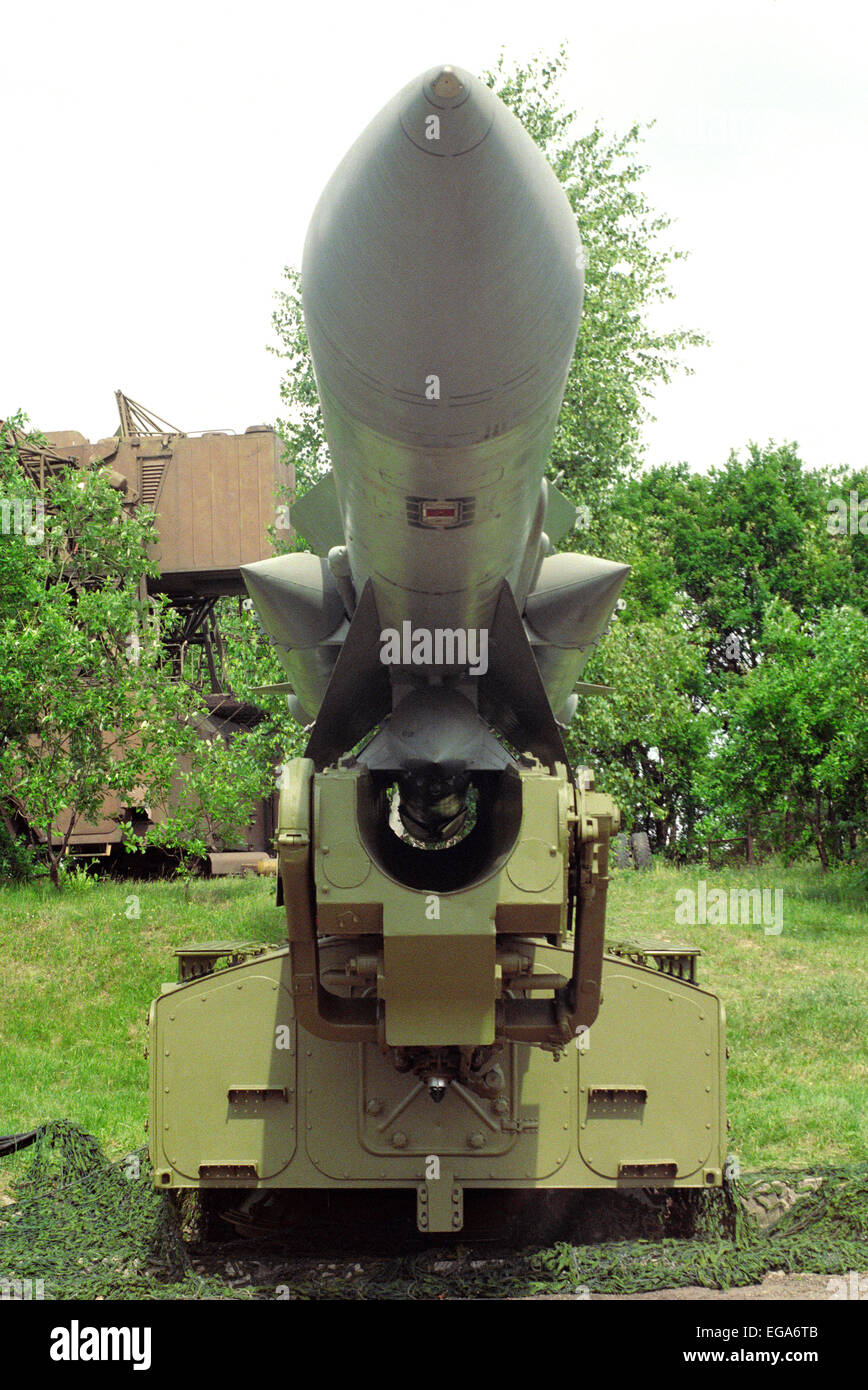 S-200 missili antiaerei. Foto Stock