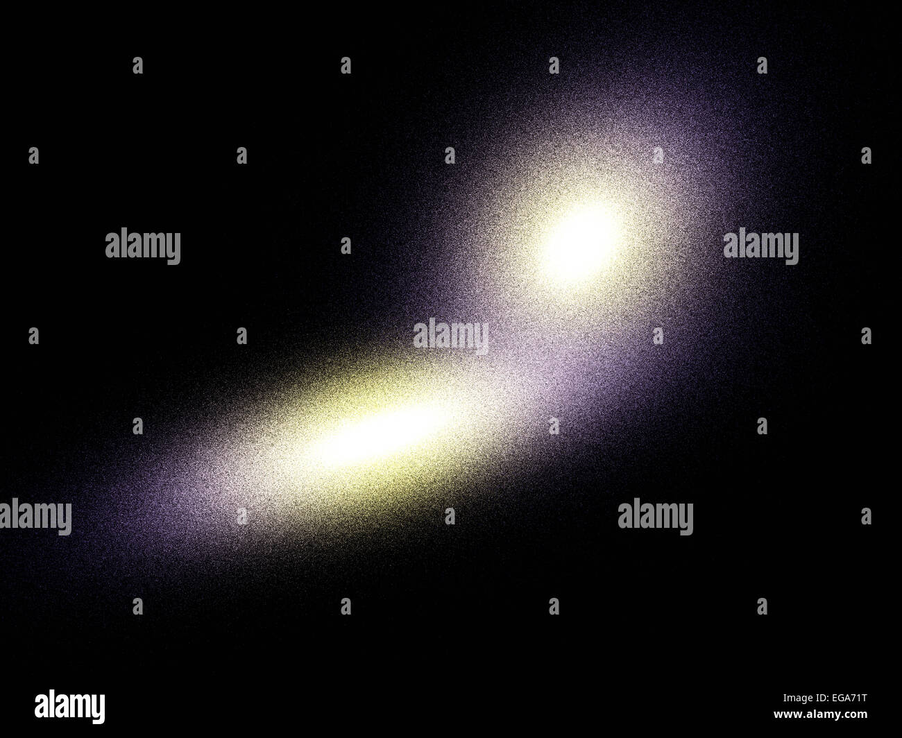 Ellittica galassie di collisione Foto Stock