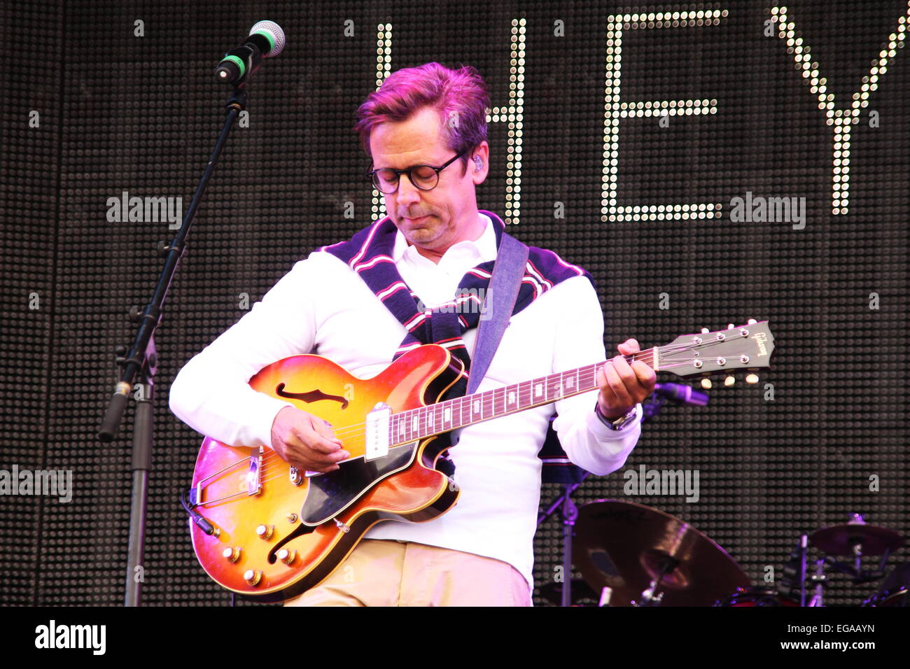 Riavvolgere il Sud 80s Music Festival al tempio isola prati con: Nick Heyward dove: Henley on Thames, Regno Unito quando: 16 Ago 2014 Foto Stock