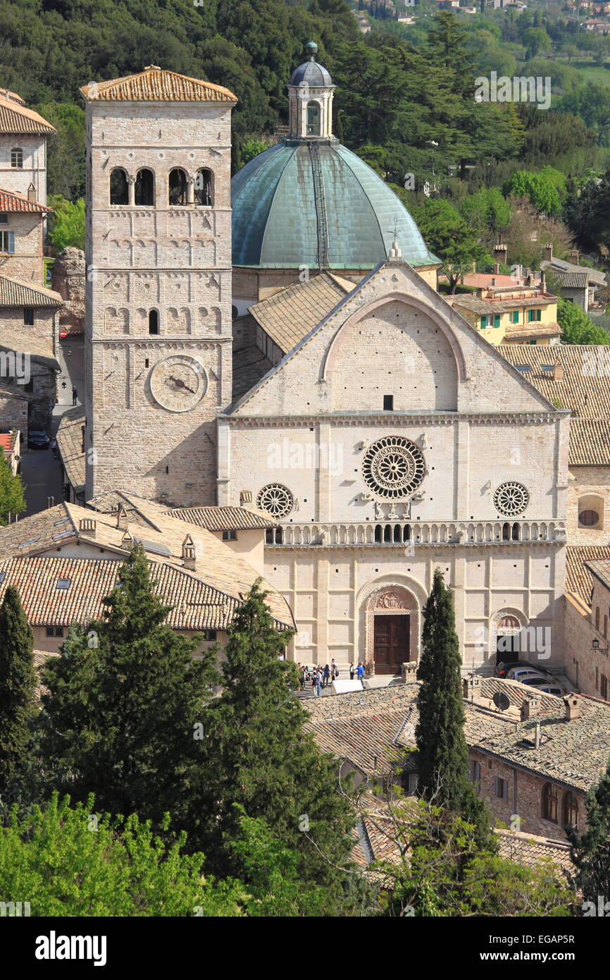 San Rufino Duomo di Assisi, Italia Foto Stock