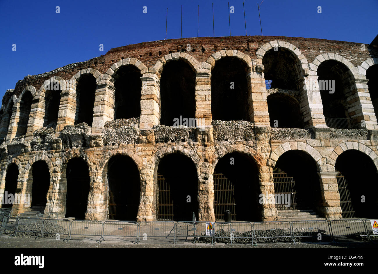 Italia, Veneto, Verona, arena, anfiteatro romano Foto Stock