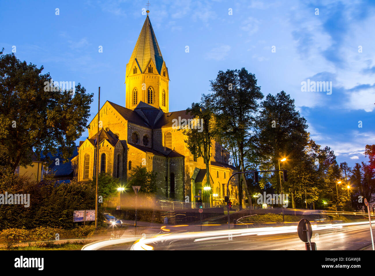 Basilica di San Ludger la Chiesa in Essen-Werden, Foto Stock