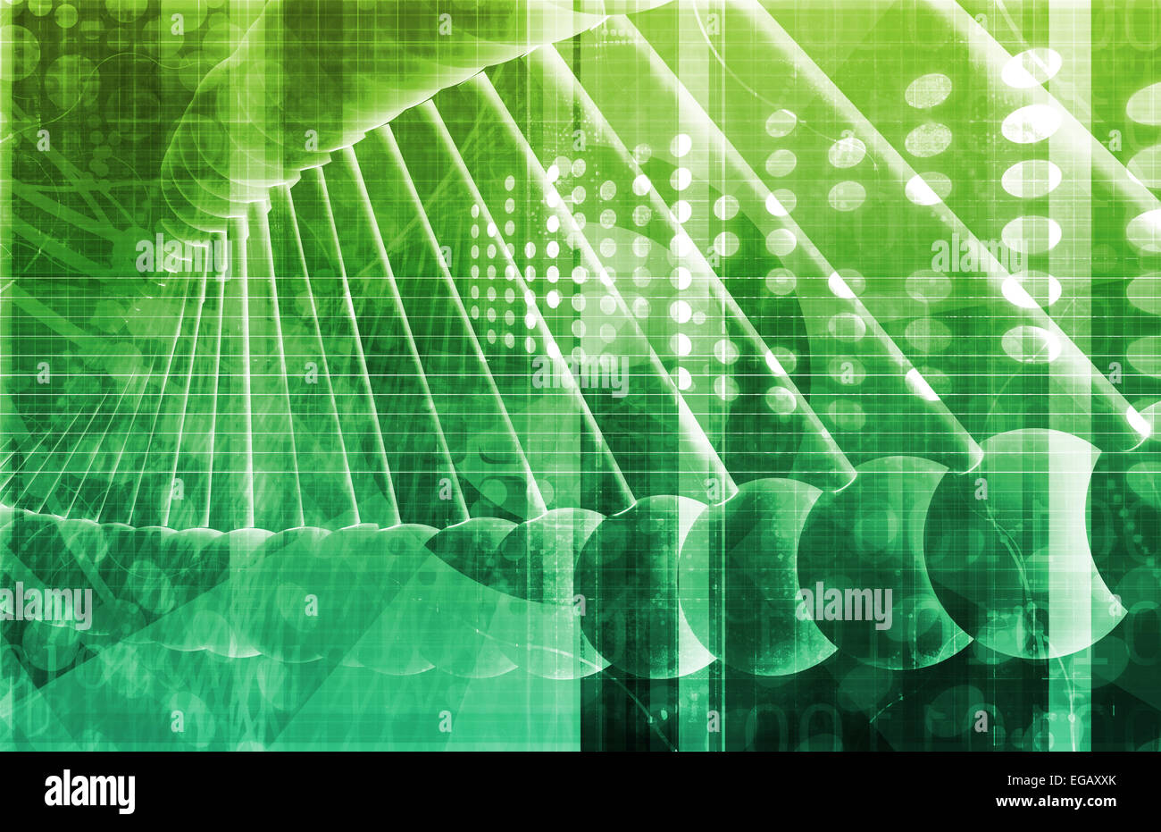 Genetica Medica o DNA genetico immagine astratta Foto Stock