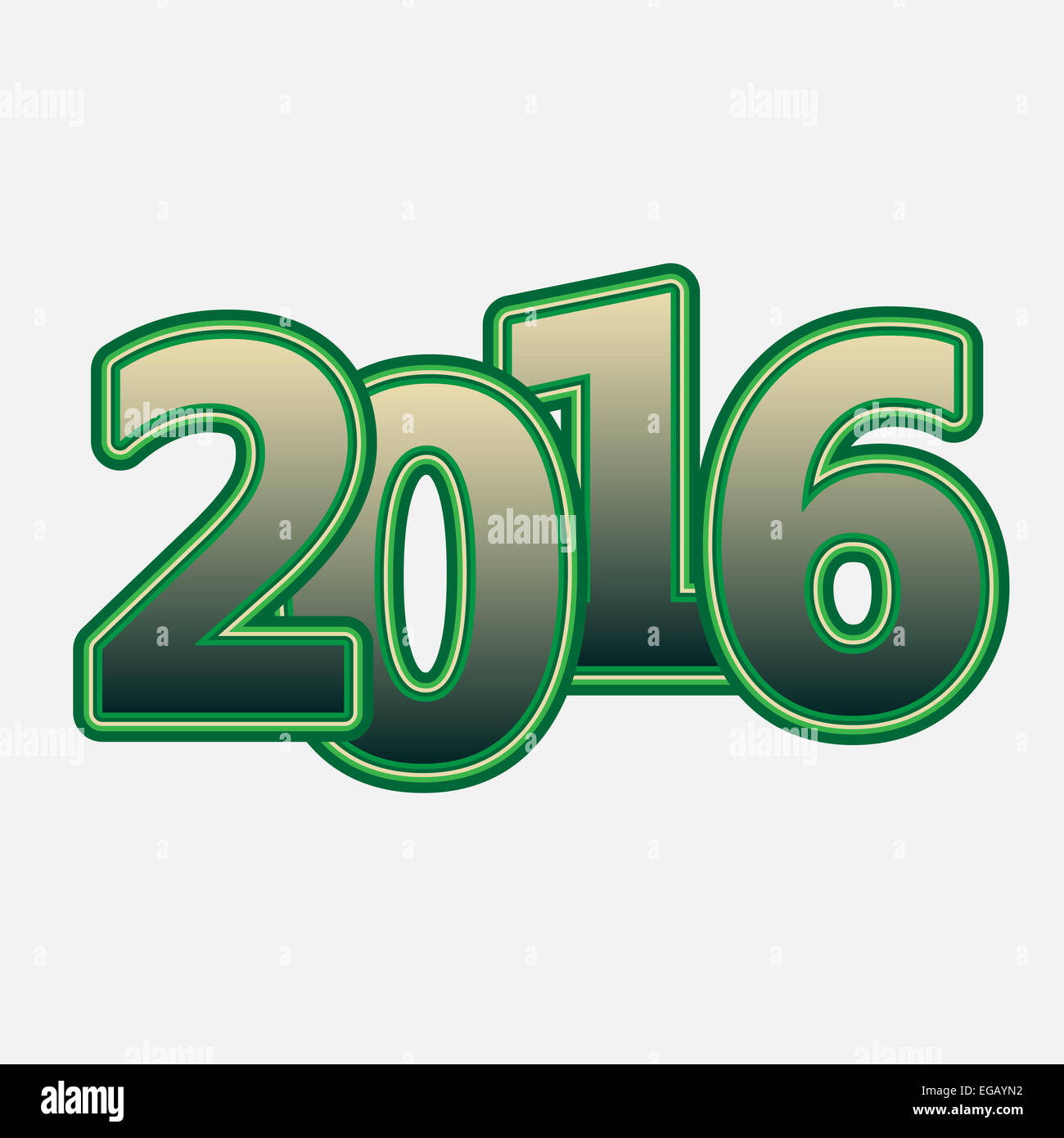 Felice anno nuovo 2016 il testo per la progettazione Foto Stock