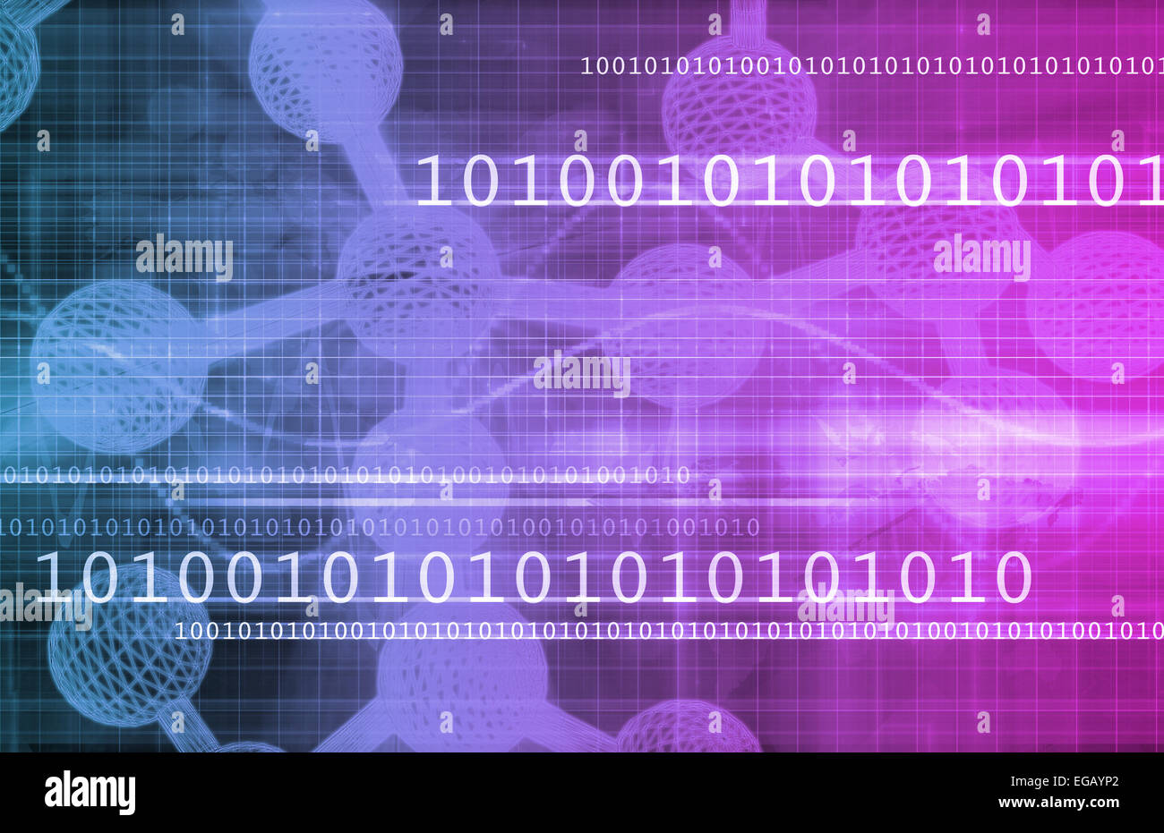 Formula chimica con composizione di molecola come arte Foto Stock