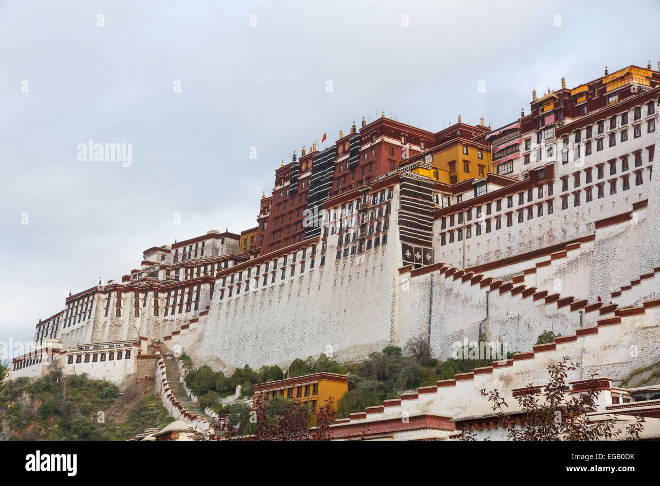 Il palazzo del Potala a Lhasa, in Tibet, Cina Foto Stock