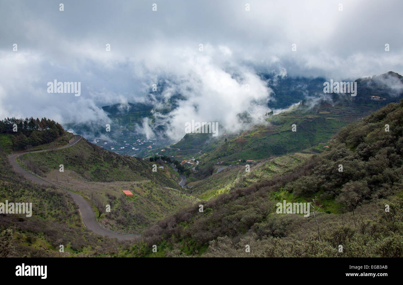 Centrale di Gran Canaria, Morro de Armonia e Barranco de las Nieves Foto Stock