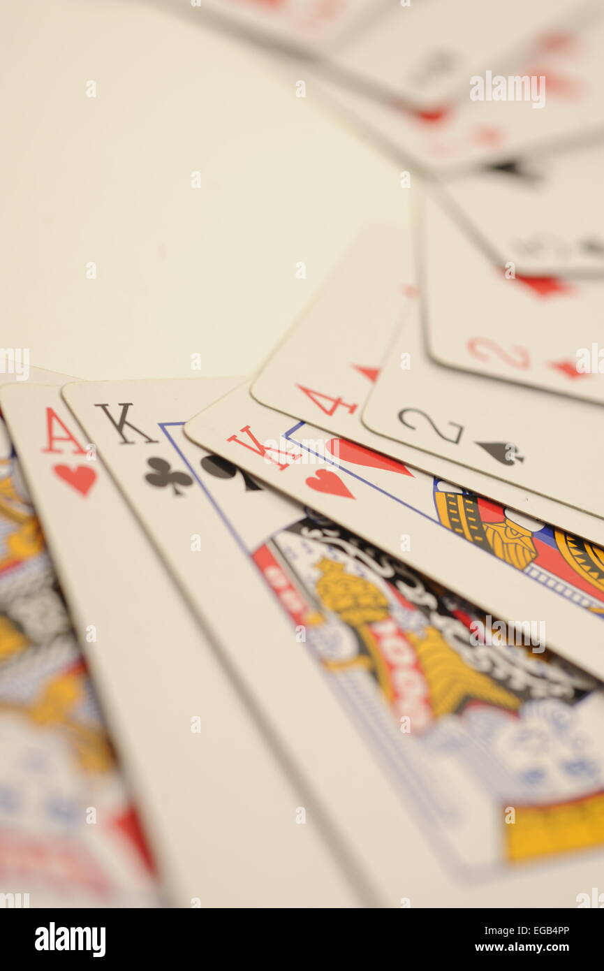 Carte da gioco Foto Stock