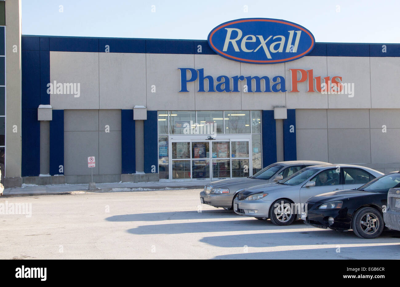 Rexall Pharma Plus Drug Store Farmacia di Lindsay, Ontario Canada Foto Stock