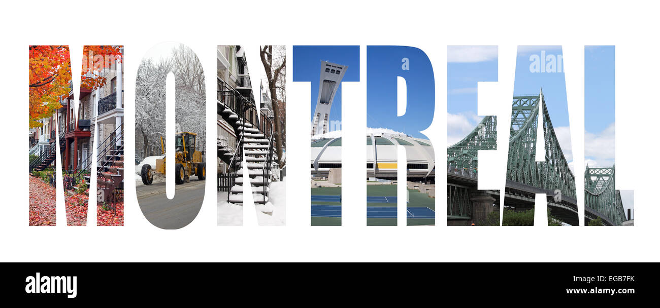 Viaggiare a Montreal Foto Stock