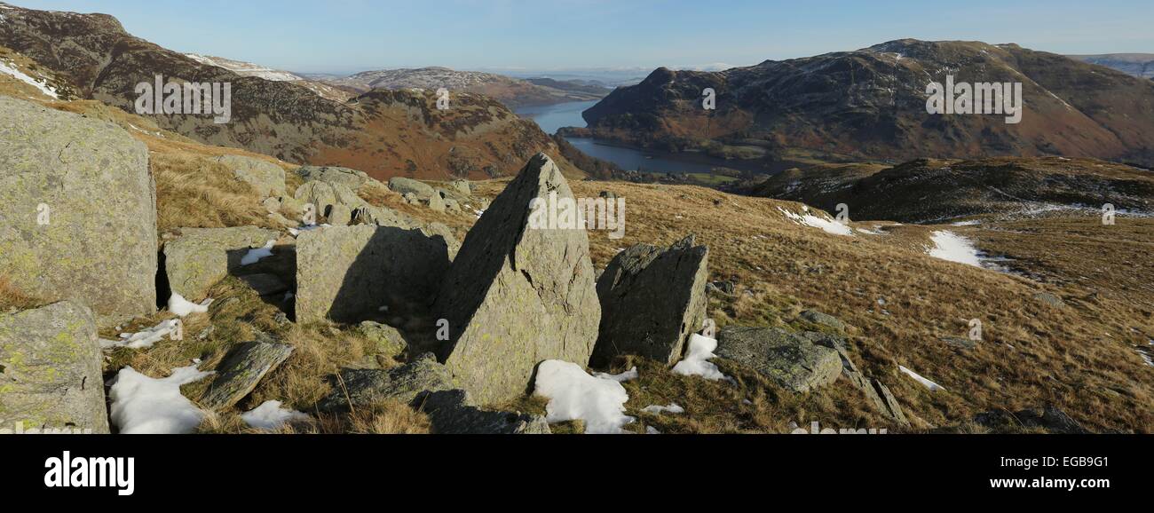 Ullswater e luogo cadde Foto Stock