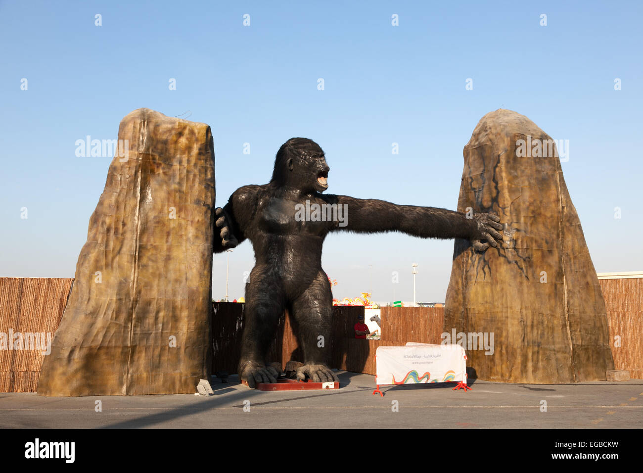 King Kong al Villaggio Globale di Dubai Foto Stock