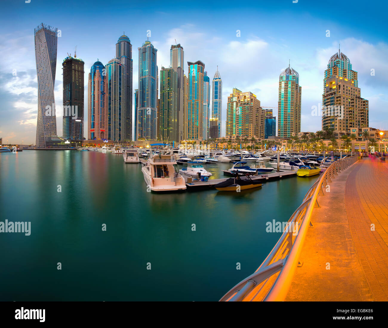 Dubai Marina Foto Stock