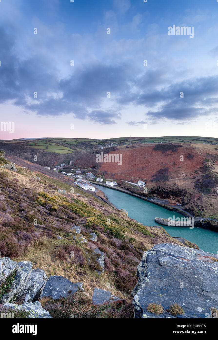 Boscastle in Cornovaglia Foto Stock