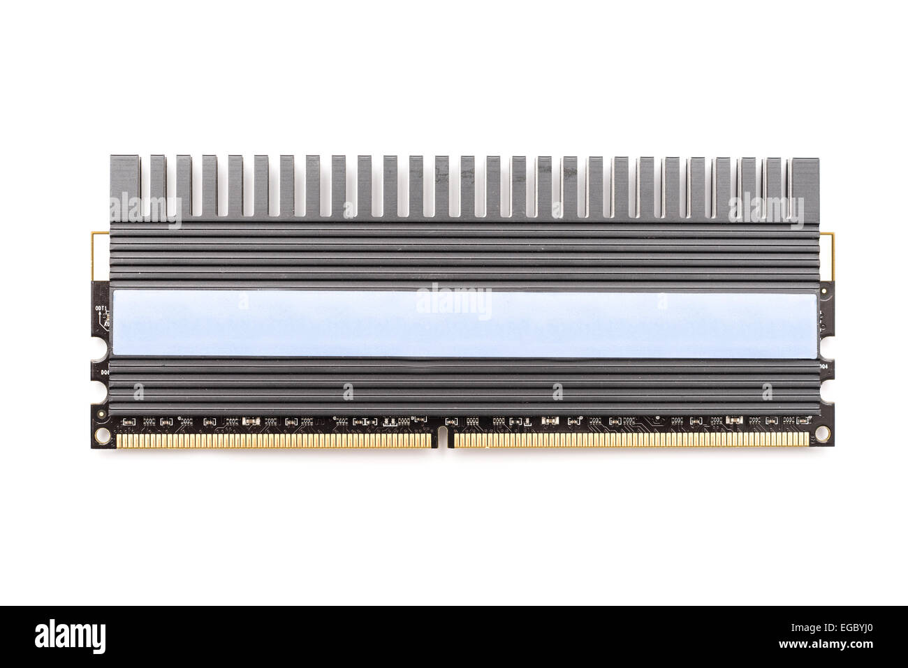 RAM memoria per computer Chip Modules isolato su bianco Foto Stock
