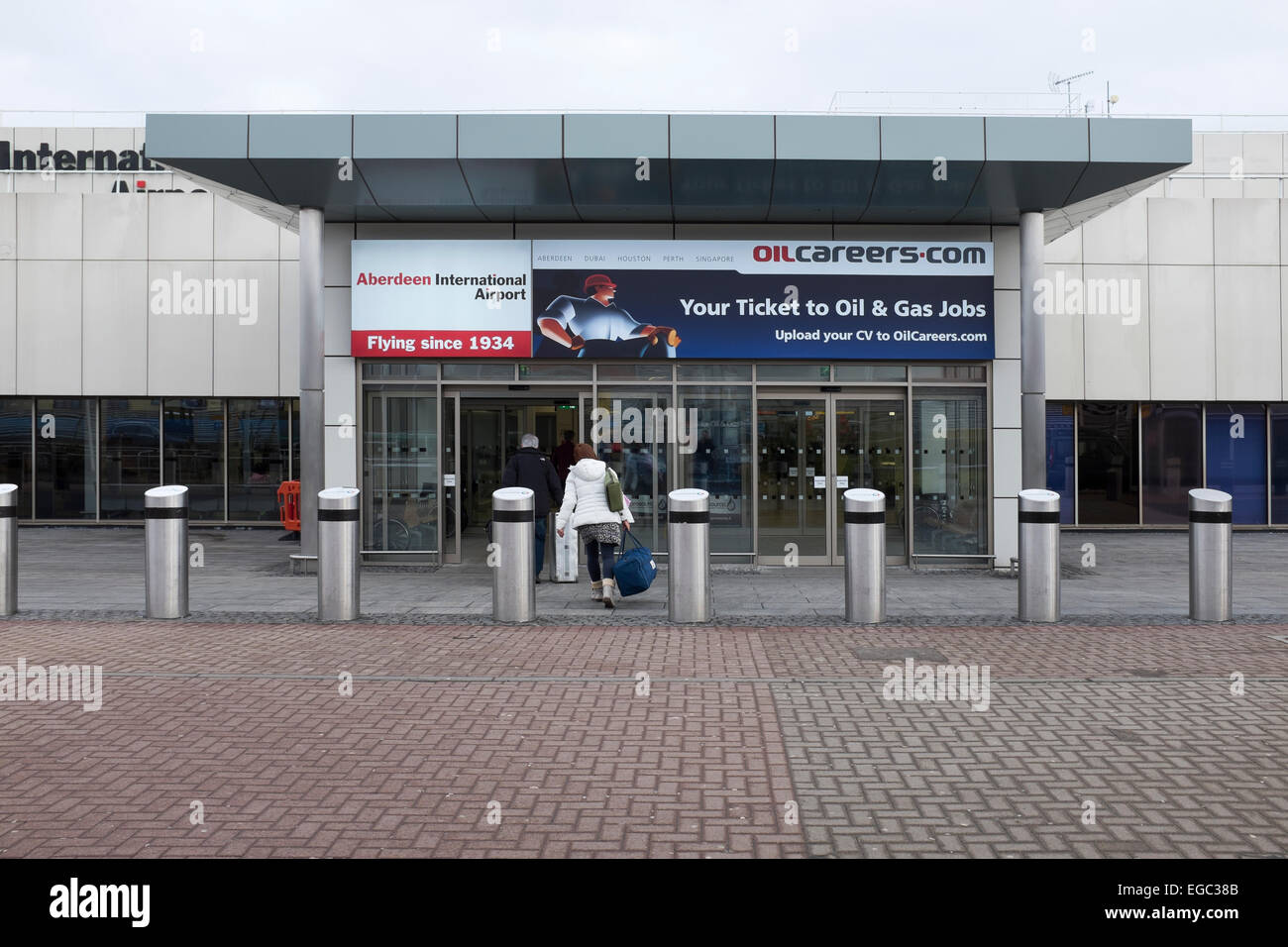 Aberdeen International Airport Terminal Foto Stock