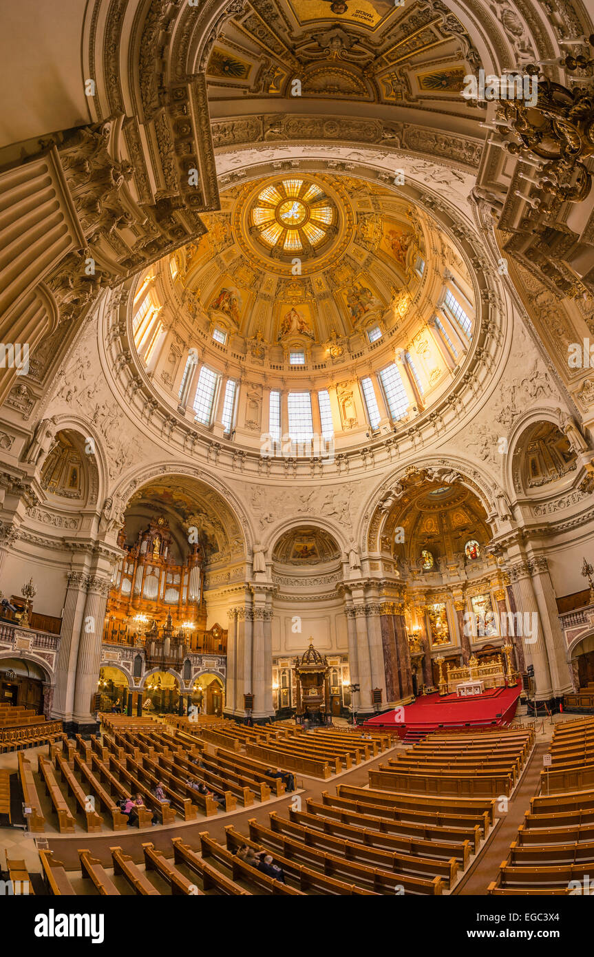 Cupola interieur, cupola, Berlino, Germania Foto Stock