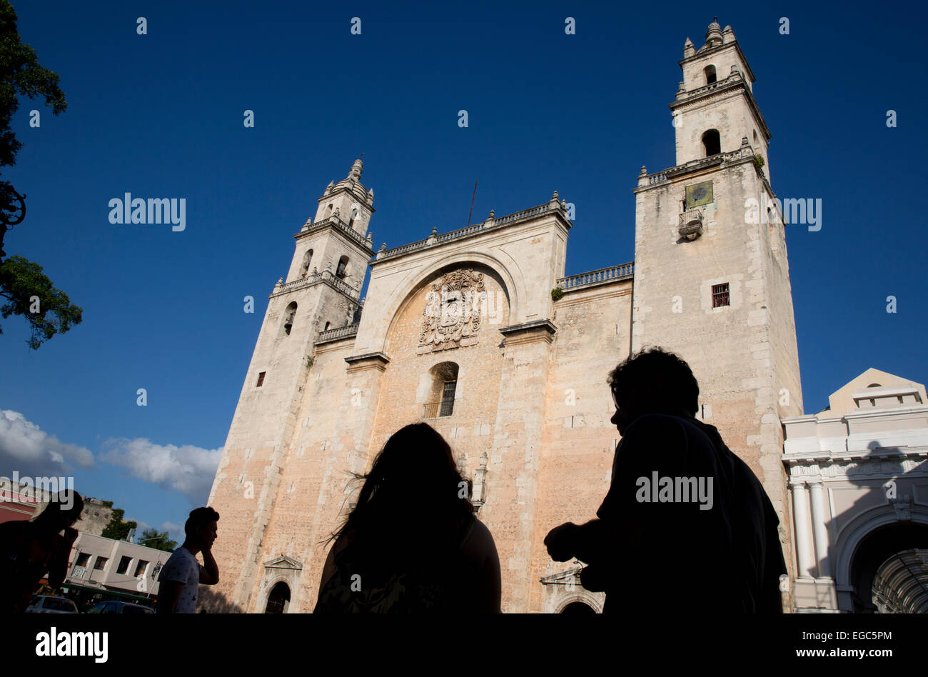 Catedral de San Ildefonso, Merida, Messico Foto Stock
