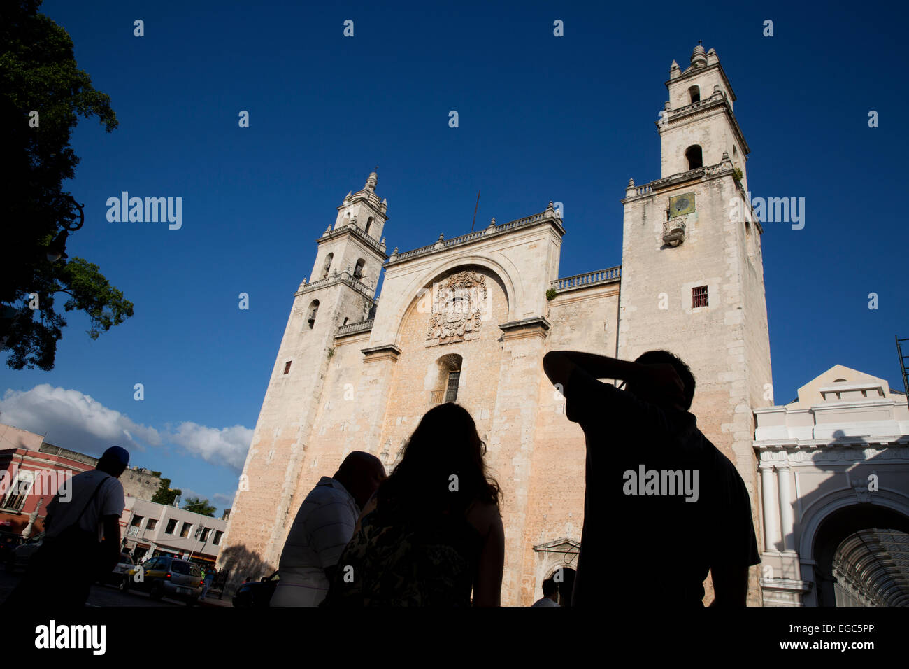 Catedral de San Ildefonso, Merida, Messico Foto Stock