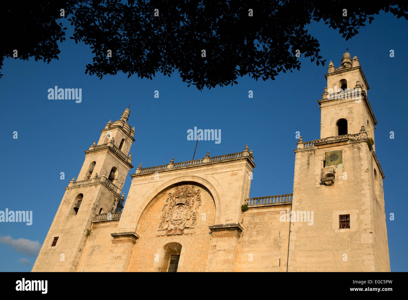 Catedral de San Ildefonso, Merida, Messico Foto Stock