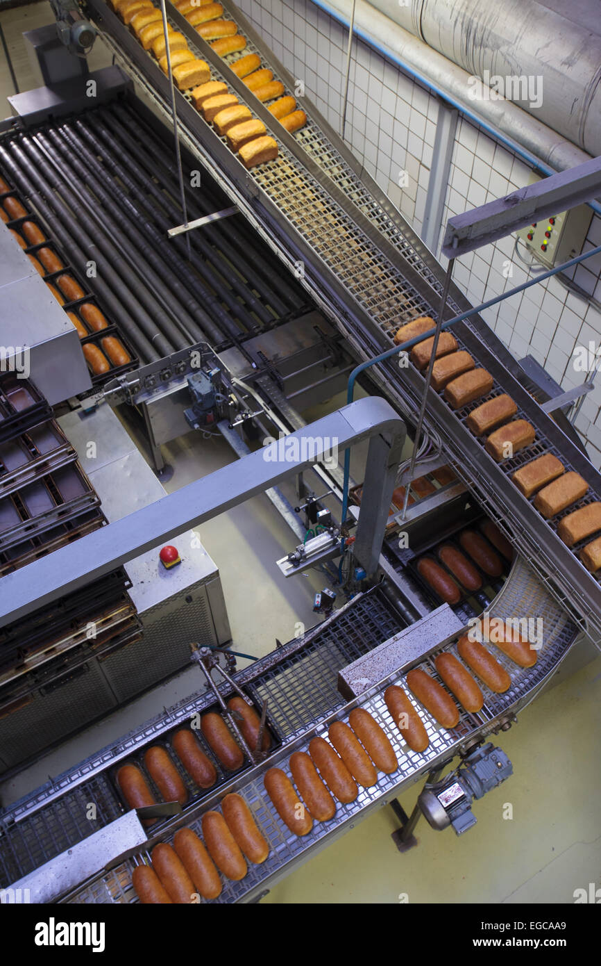 Panetteria pane stabilimento alimentare. Foto Stock