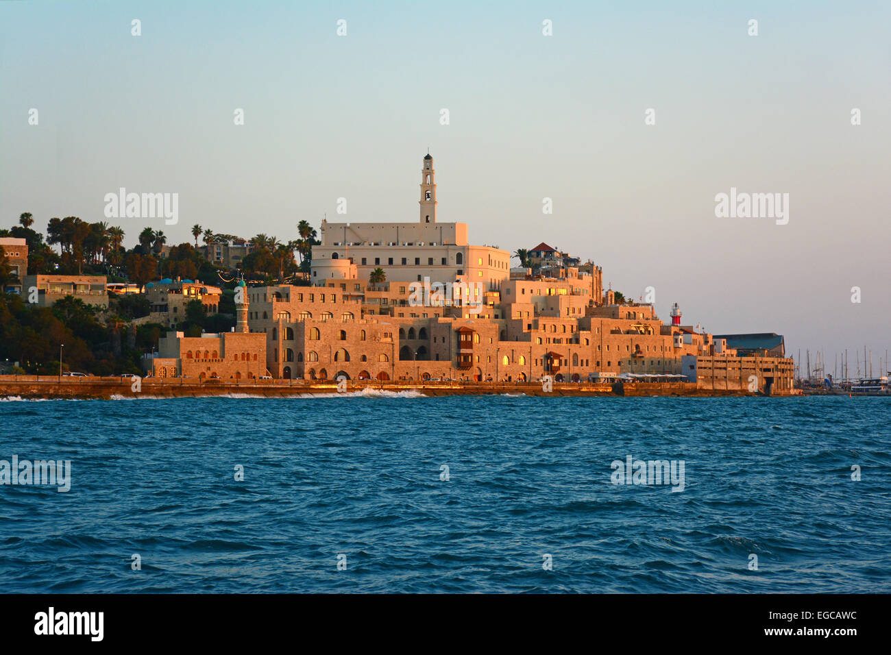 Jaffa la città vecchia e il porto, Israele Foto Stock