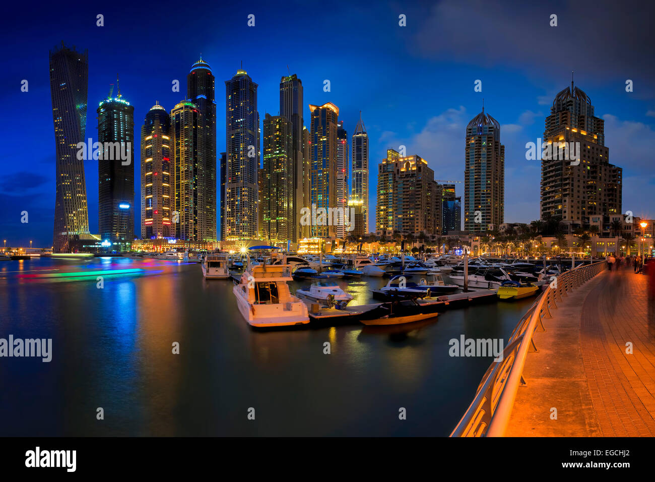 Dubai Marina Foto Stock