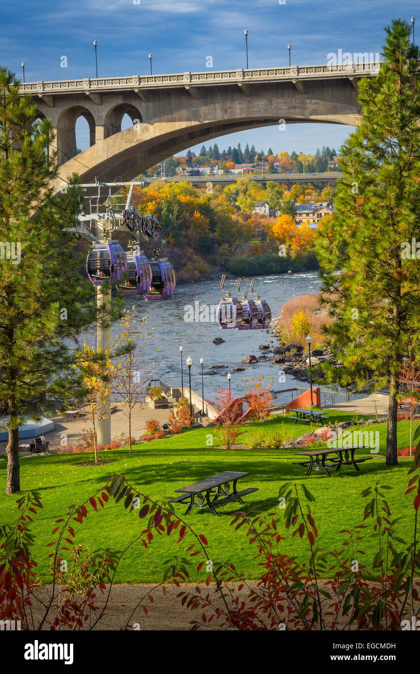 Spokane è una città situata nel nord-ovest degli Stati Uniti nello stato di Washington. È la più grande città della Contea di Spokane Foto Stock