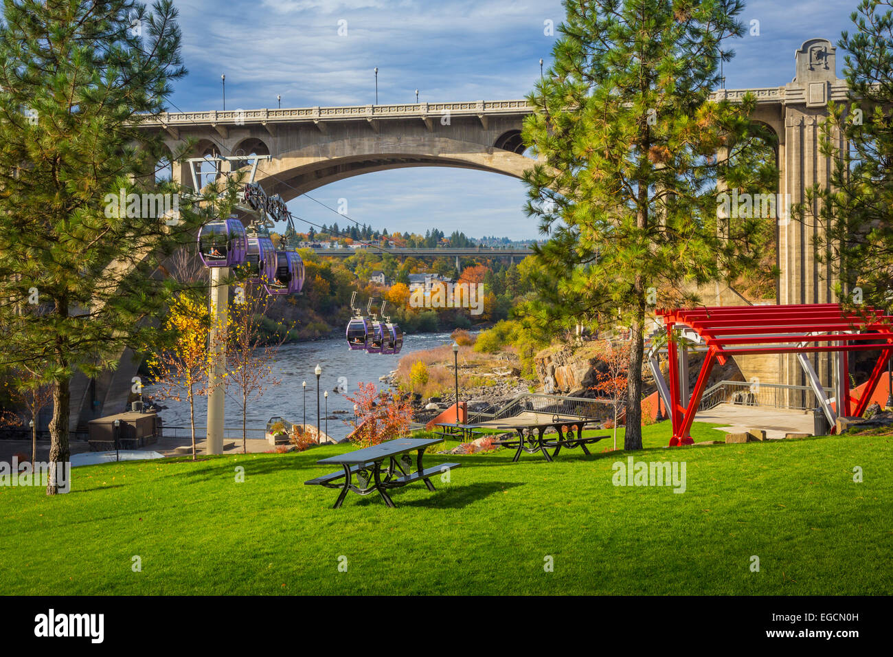 Spokane è una città situata nel nord-ovest degli Stati Uniti nello stato di Washington. È la più grande città della Contea di Spokane Foto Stock
