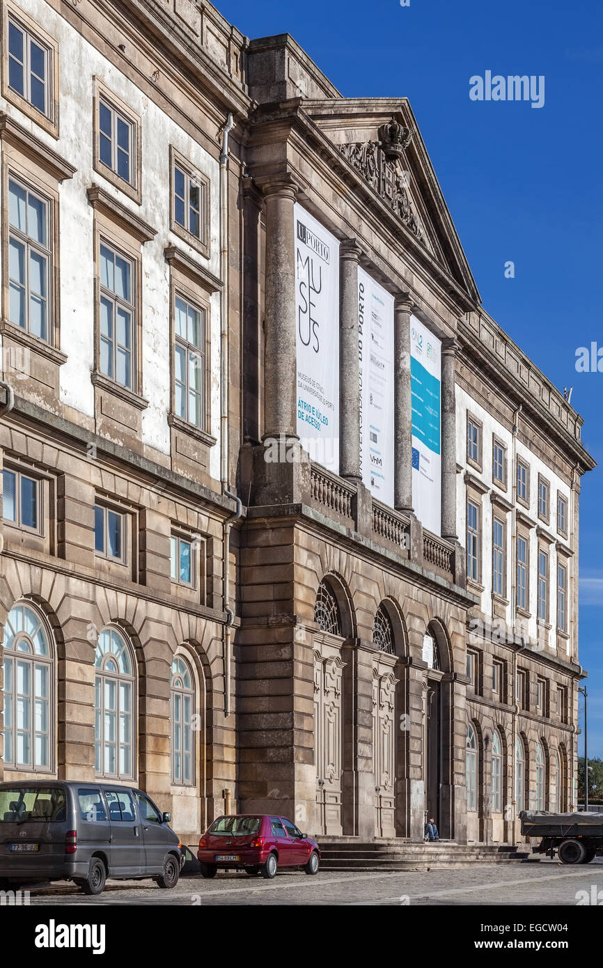 Museo di Storia Naturale di Porto palazzo universitario in Gomes Teixeira Square. Porto, Portogallo. Foto Stock