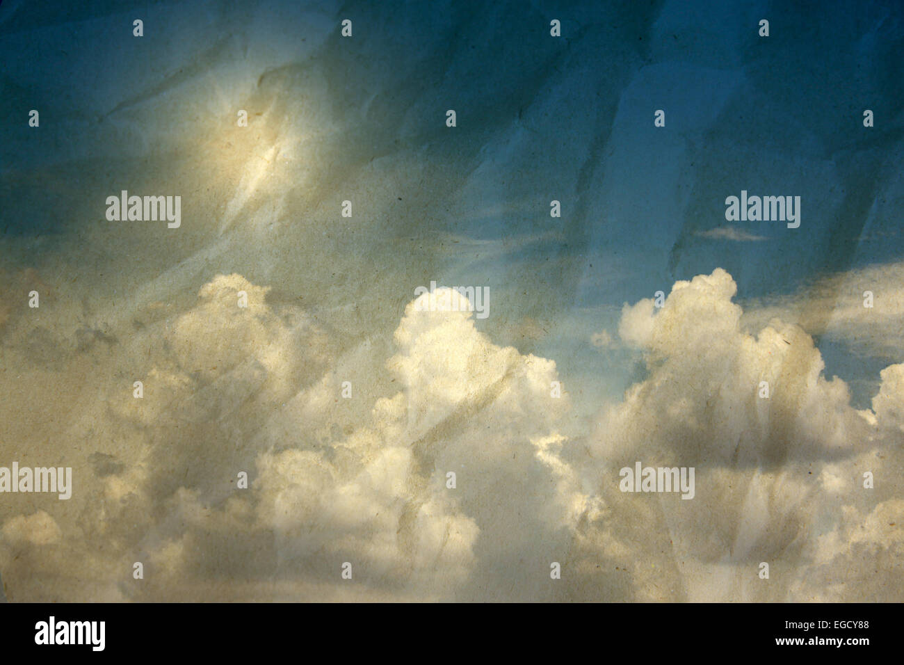 Sky immagine del retro vintage stile per lo sfondo. Foto Stock