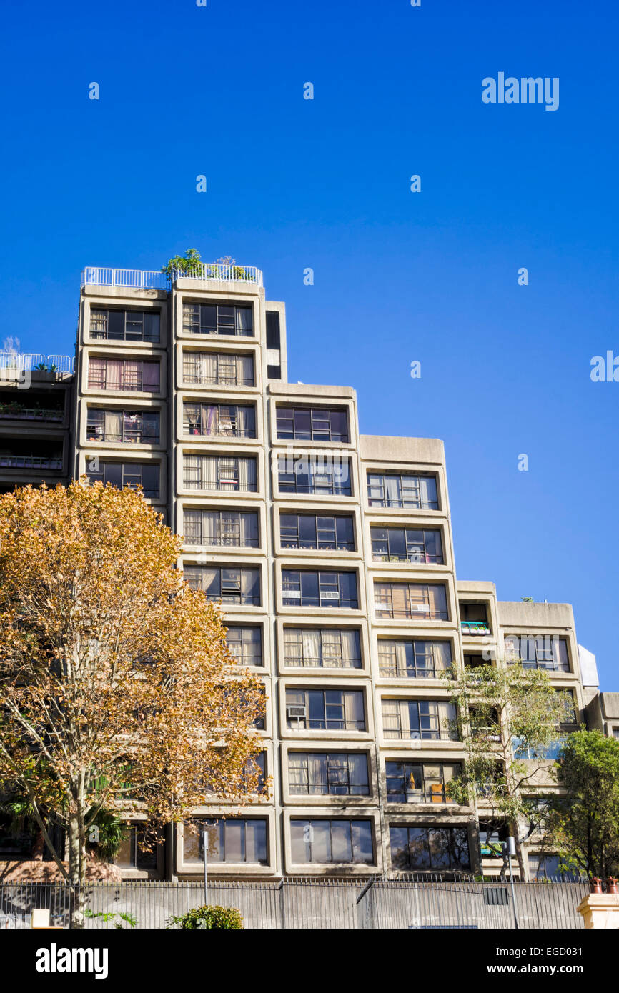L'edificio Sirius è un ben noto e prominente edificio nell'area Rocks di Sydney, Australia. Foto Stock