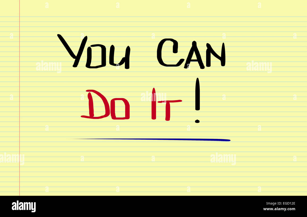 È possibile farlo concetto Foto Stock