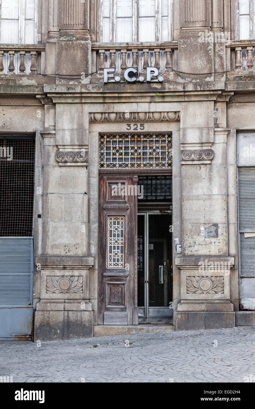Porto, Portogallo. La vecchia sede della famosa a livello internazionale di calcio del Futebol Clube do Porto Foto Stock