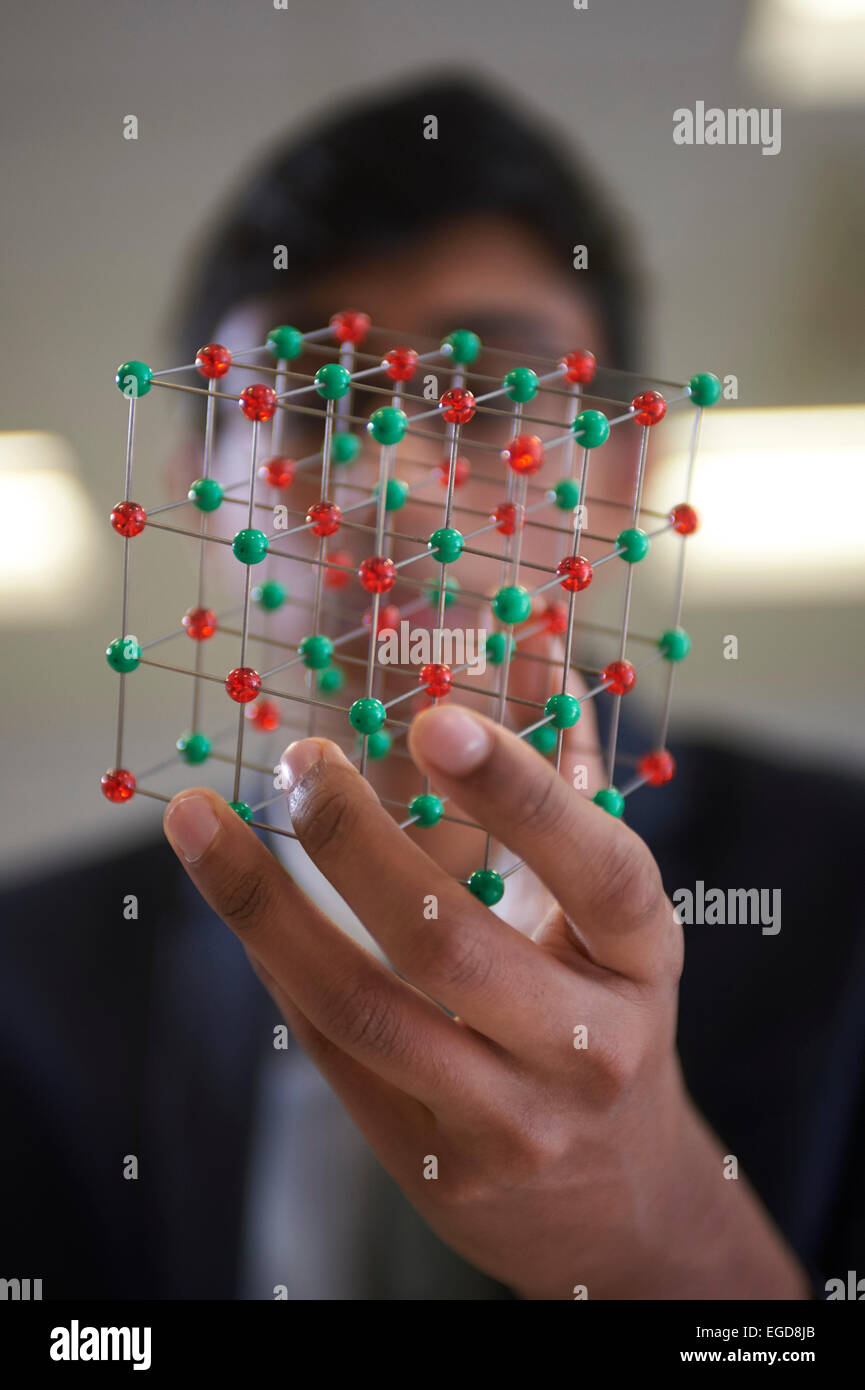 Scuola lezione di scienze Foto Stock