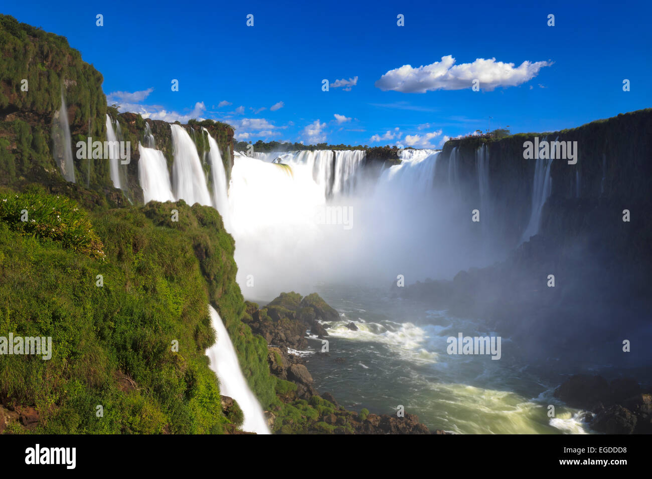 Il Brasile, Parana, Iguassu Falls National Park (Cataratas do Iguacu) (Sito UNESCO), la Gola del Diavolo (Garganta do Diabo) Foto Stock