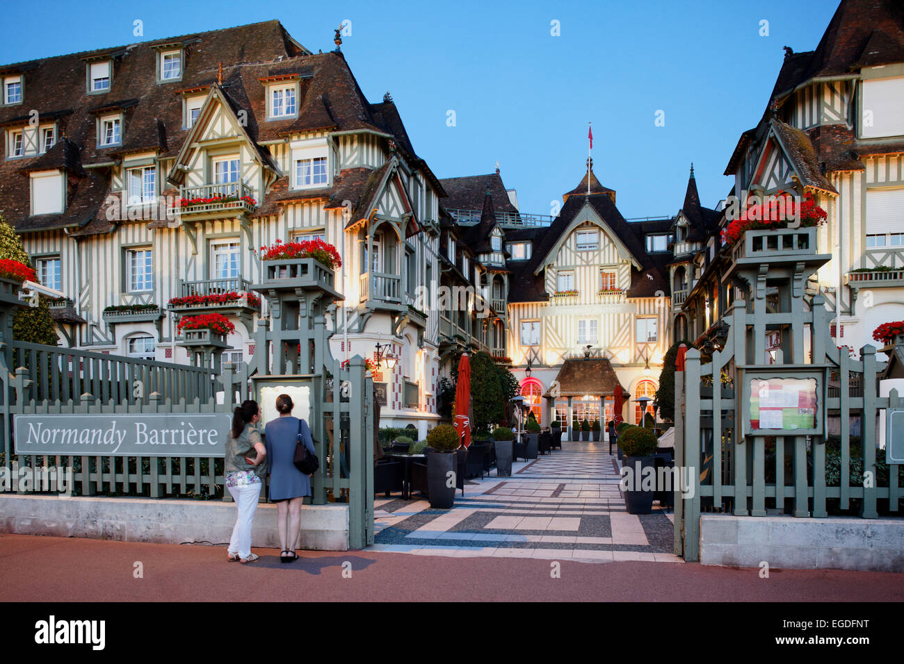 Hotel Le Normandy Barriere, Deauville, Bassa Normandia, Normandia, Francia Foto Stock