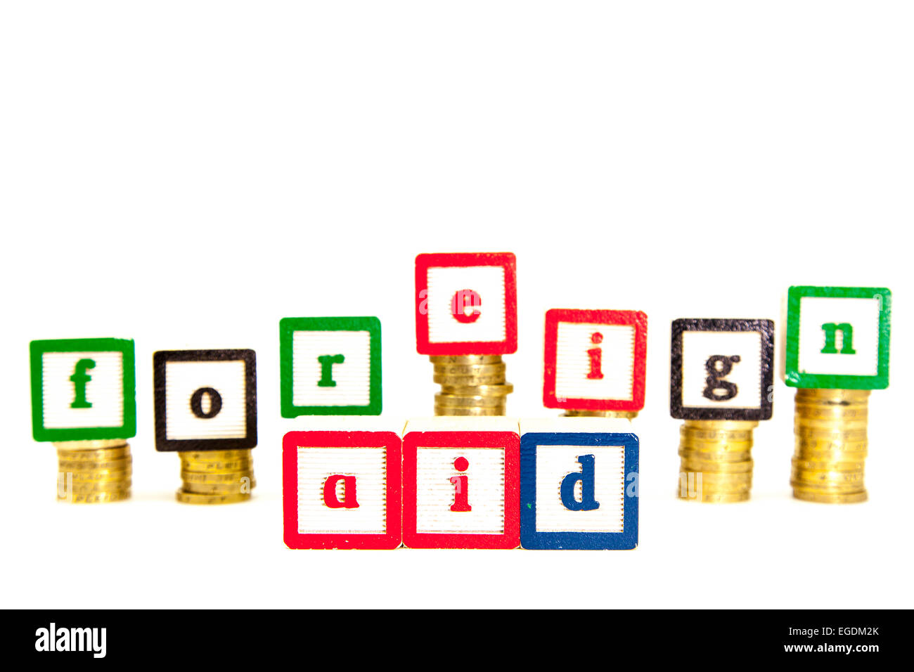 Gli aiuti stranieri prezzo di costo oneri di denaro guida di spese intaglio tagliare lo sfondo bianco spazio copia Foto Stock