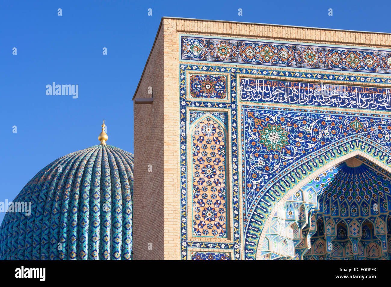 Gur-e Amir, Samarcanda, Samarcanda Provincia, Uzbekistan Foto Stock